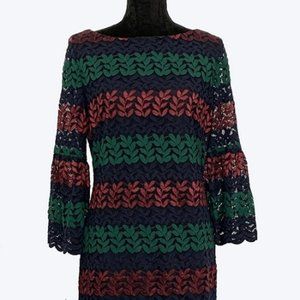 Sara Campbell Dress, Lace, Bell Sleeves, Size 10,